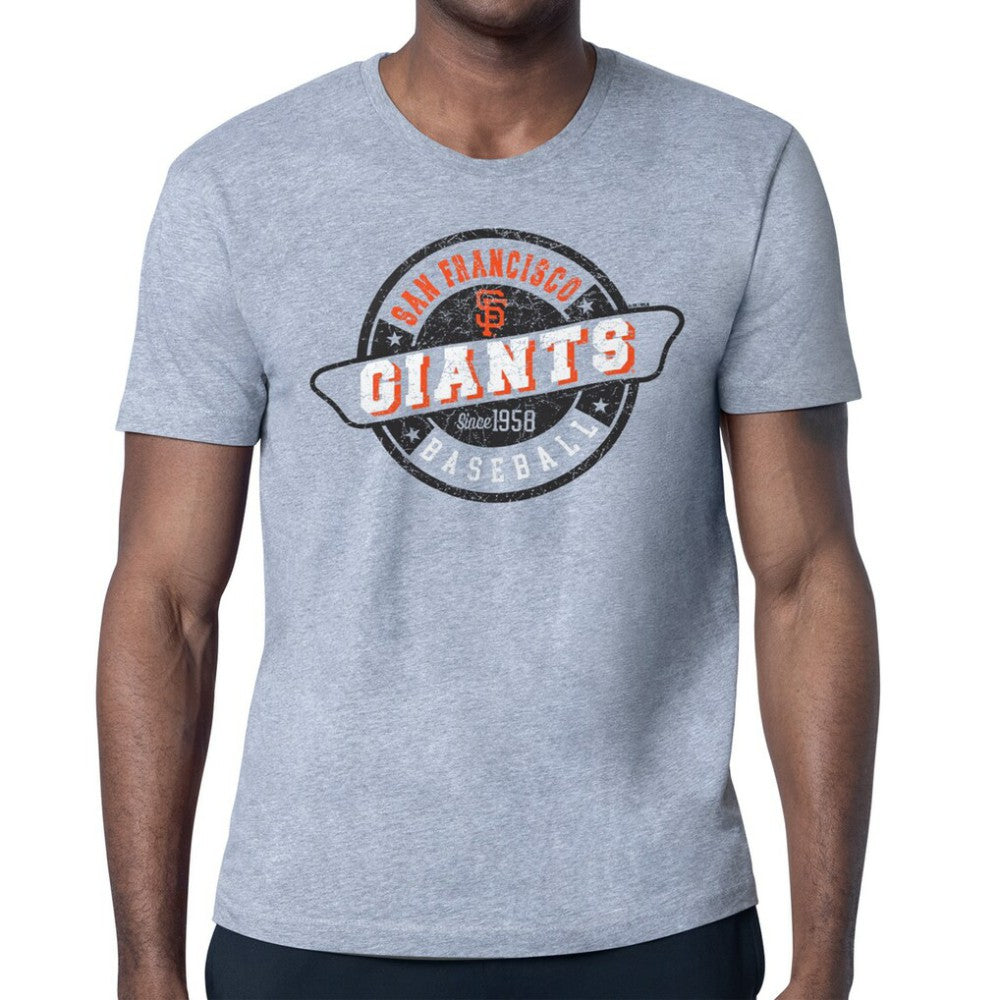 Heather Gray San Francisco Giants Starter Route 66 Team Logo T-Shirt