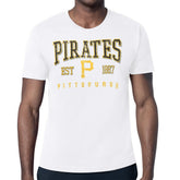 White Pittsburgh Pirates Starter Distressed Logo T-Shirt