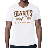White San Francisco Giants Starter Distressed Logo T-Shirt