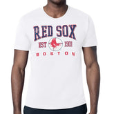 White Boston Red Sox Starter Distressed Logo T-Shirt