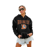Gameday Couture Women's Studded Pullover Hoodie - Denver Broncos Hoodies