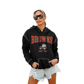 Gameday Couture Women's Studded Pullover Hoodie - Cleveland Browns Hoodies
