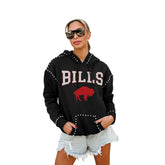 Gameday Couture Women's Studded Pullover Hoodie - Buffalo Bills Hoodies