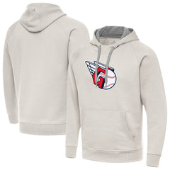 Cream Cleveland Guardians Antigua Victory Pullover Hoodie