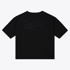 Black Detroit Tigers Mitchell & Ness Women's Cooperstown Collection Phantom Cropped T-Shirt