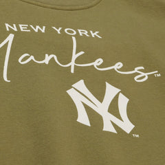 Olive New York Yankees Mitchell & Ness Women's Cooperstown Collection Fleece Sweatshirt