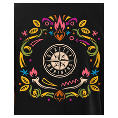 Black Seattle Mariners New Era Día de los Muertos T-Shirt