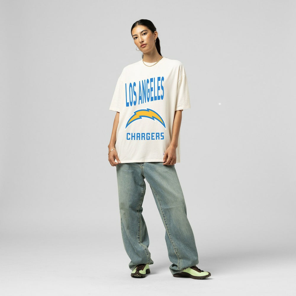 Women's Logo Rise Boyfriend T-Shirt - Los Angeles Chargers T-shirts