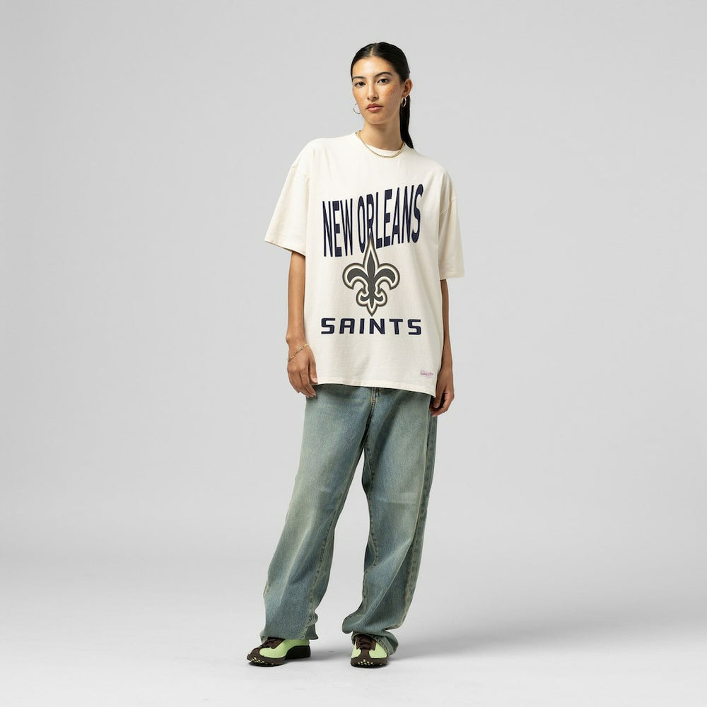 Women's Logo Rise Boyfriend T-Shirt - New Orleans Saints T-shirts