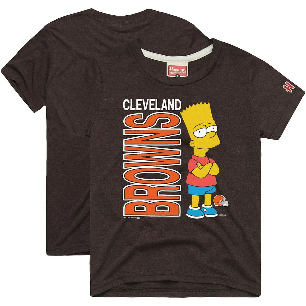 Homage x The Simpsons Unisex Tri-Blend T-Shirt - Cleveland Browns T-shirts