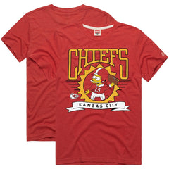 Homage x The Simpsons Unisex Tri-Blend T-Shirt - Kansas City Chiefs T-shirts