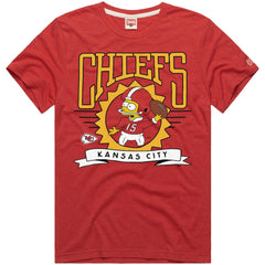 Homage x The Simpsons Unisex Tri-Blend T-Shirt - Kansas City Chiefs T-shirts
