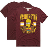 Homage x The Simpsons Unisex Tri-Blend T-Shirt - Washington Commanders T-shirts