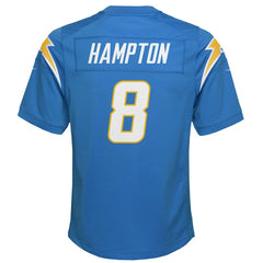 Omarion Hampton Youth Team Game Jersey - Los Angeles Chargers Jerseys