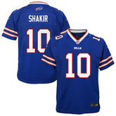Khalil Shakir Youth Team Game Jersey - Buffalo Bills Jerseys