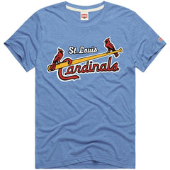 Light Blue St. Louis Cardinals Homage Hyper Local Refresh Tri-Blend T-Shirt
