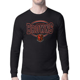 Starter Team Track Graphic Long Sleeve T-Shirt - Cleveland Browns T-shirts