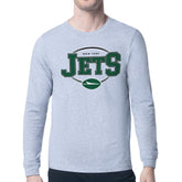 Starter Team Track Graphic Long Sleeve T-Shirt - New York Jets T-shirts