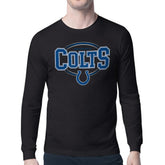 Starter Team Track Graphic Long Sleeve T-Shirt - Indianapolis Colts T-shirts