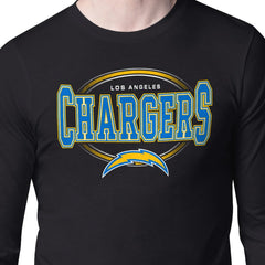 Starter Team Track Graphic Long Sleeve T-Shirt - Los Angeles Chargers T-shirts