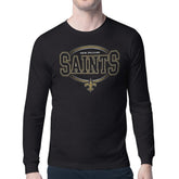 Starter Team Track Graphic Long Sleeve T-Shirt - New Orleans Saints T-shirts