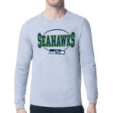 Starter Team Track Graphic Long Sleeve T-Shirt - Seattle Seahawks T-shirts