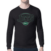 Starter Team Track Graphic Long Sleeve T-Shirt - New York Jets T-shirts