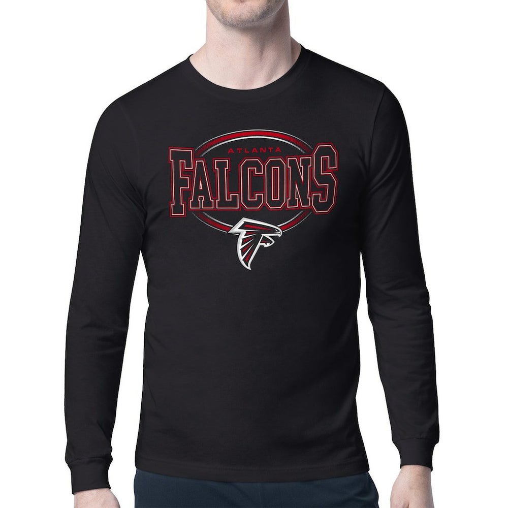 Starter Team Track Graphic Long Sleeve T-Shirt - Atlanta Falcons T-shirts