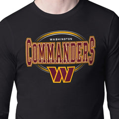 Starter Team Track Graphic Long Sleeve T-Shirt - Washington Commanders T-shirts