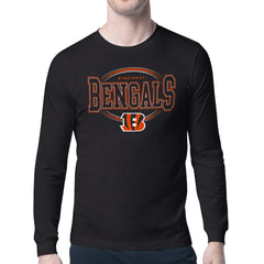 Starter Team Track Graphic Long Sleeve T-Shirt - Cincinnati Bengals T-shirts