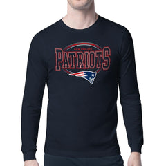 Starter Team Track Graphic Long Sleeve T-Shirt - New England Patriots T-shirts