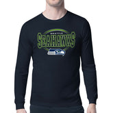 Starter Team Track Graphic Long Sleeve T-Shirt - Seattle Seahawks T-shirts