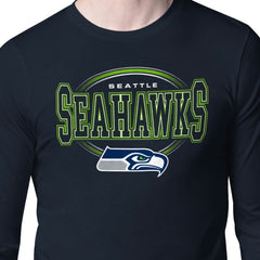 Starter Team Track Graphic Long Sleeve T-Shirt - Seattle Seahawks T-shirts