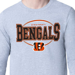 Starter Team Track Graphic Long Sleeve T-Shirt - Cincinnati Bengals T-shirts
