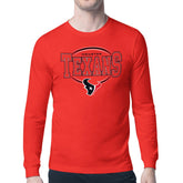 Starter Team Track Graphic Long Sleeve T-Shirt - Houston Texans T-shirts