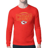 Starter Team Track Graphic Long Sleeve T-Shirt - Kansas City Chiefs T-shirts