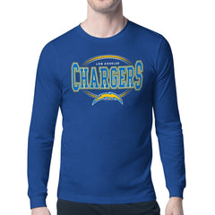 Starter Team Track Graphic Long Sleeve T-Shirt - Los Angeles Chargers T-shirts