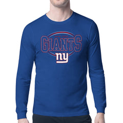 Starter Team Track Graphic Long Sleeve T-Shirt - New York Giants T-shirts