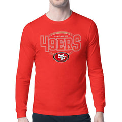 Starter Team Track Graphic Long Sleeve T-Shirt - San Francisco 49ers T-shirts