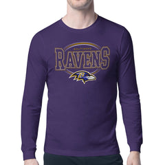 Starter Team Track Graphic Long Sleeve T-Shirt - Baltimore Ravens T-shirts