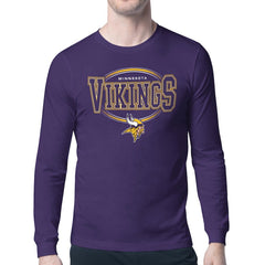 Starter Team Track Graphic Long Sleeve T-Shirt - Minnesota Vikings T-shirts