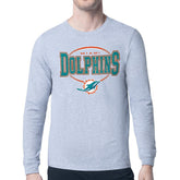Starter Team Track Graphic Long Sleeve T-Shirt - Miami Dolphins T-shirts