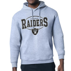 Starter Team Track Graphic Pullover Hoodie - Las Vegas Raiders Hoodies