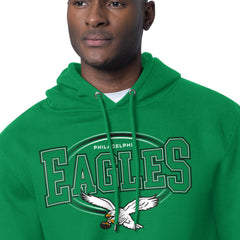 Starter Team Track Graphic Pullover Hoodie - Philadelphia Eagles Hoodies
