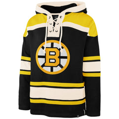 NHL David Pastrnak Boston Bruins '47 Player Name & Number Lacer Hoodie