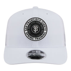 White San Francisco Giants New Era 2026 Spring Training Fan Pack 9SEVENTY Adjustable Trucker Hat