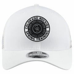 White Colorado Rockies New Era 2026 Spring Training Fan Pack 9SEVENTY Adjustable Trucker Hat