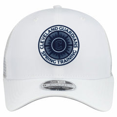 White Cleveland Guardians New Era 2026 Spring Training Fan Pack 9SEVENTY Adjustable Trucker Hat