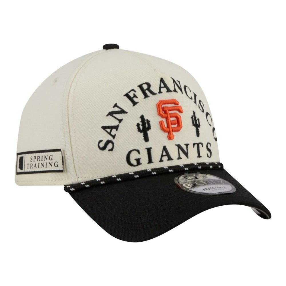 Cream San Francisco Giants New Era 2026 Spring Training Fan Pack Rope A-Frame 9FORTY Adjustable Hat
