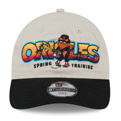 Stone/Black Baltimore Orioles New Era Youth 2026 Spring Training Fan Pack Batter 9TWENTY Adjustable Hat